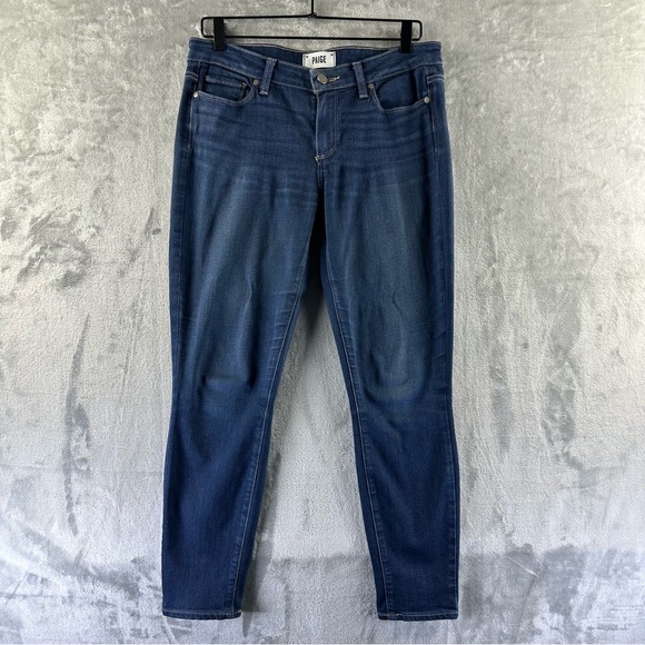 PAIGE Denim - Paige Verdugo Ankle Jeans Women’s 30 Blue Dark Wash Skinny